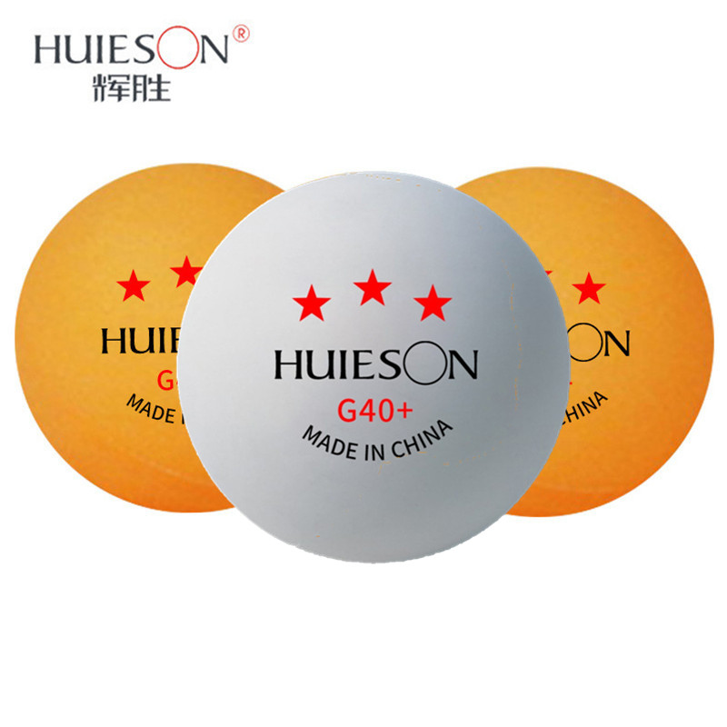 Table Tennis Olympics - ลูกปิงปอง Huieson ใหม่ 10 ลูก/ชุด ผลิตจากพลาสติก