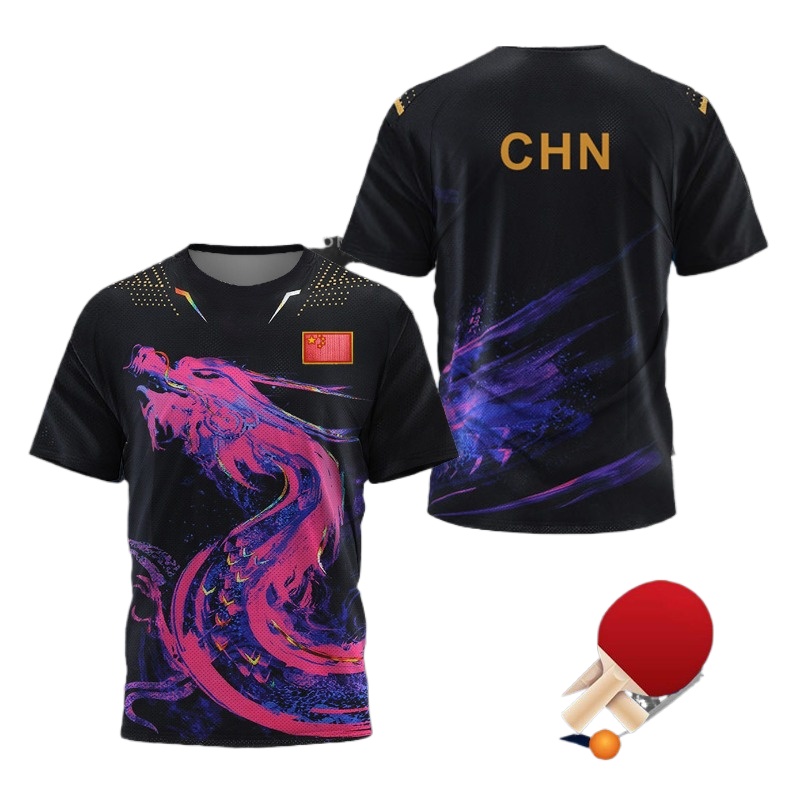 CHN ไชน่าเนชั่นแนล ดราก้อนเสื้ - Table Tennis Zhang Jike บทวิจารณ์และราคา